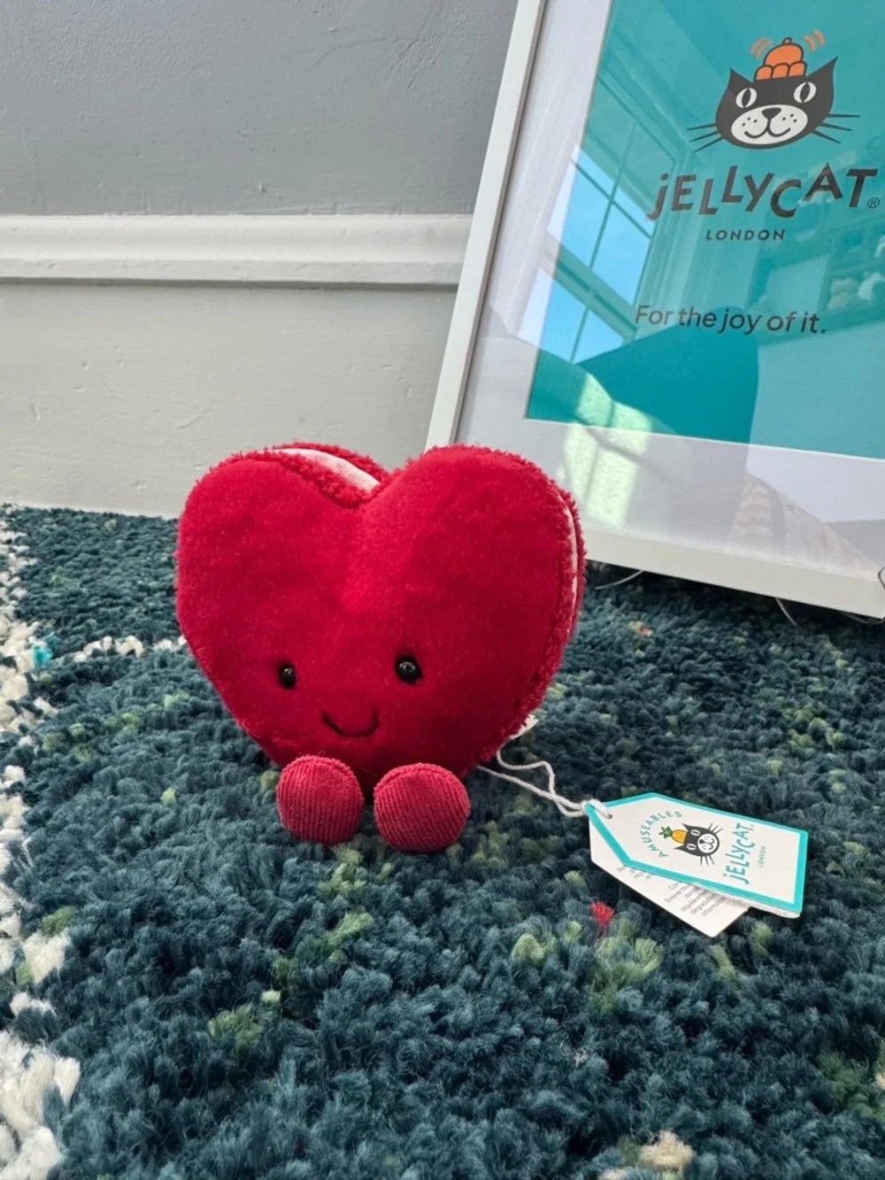 BNWT Jellycat Arlette Heart Macaron - Picture 1 of 9